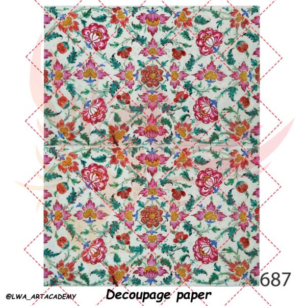 687 کاغذ دکوپاژ (Decoupage Paper) - تصویر 1