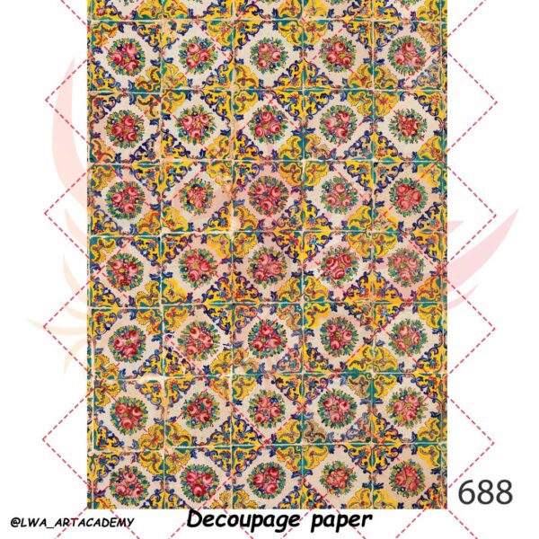 688 کاغذ دکوپاژ (Decoupage Paper) - تصویر 1