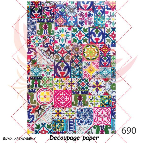 690 کاغذ دکوپاژ (Decoupage Paper) - تصویر 1