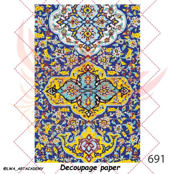 691 کاغذ دکوپاژ (Decoupage Paper) - تصویر 1