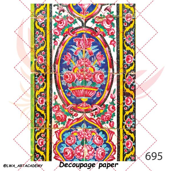 695 کاغذ دکوپاژ (Decoupage Paper) - تصویر 1
