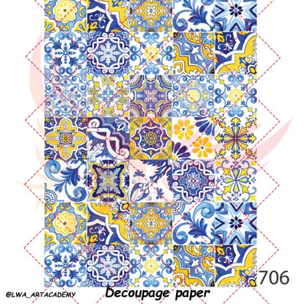 706 کاغذ دکوپاژ (Decoupage Paper) - تصویر 1