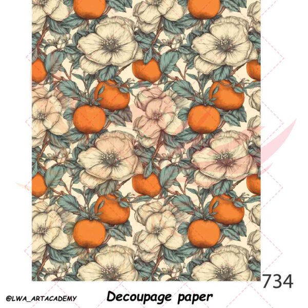 734 کاغذ دکوپاژ (Decoupage Paper) - تصویر 1