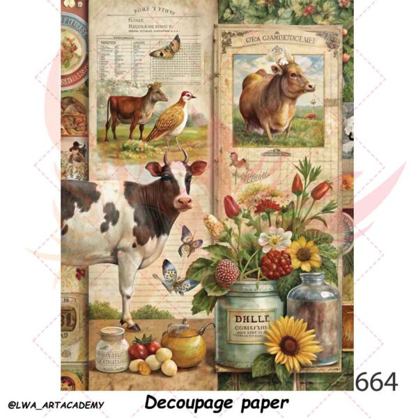 664 کاغذ دکوپاژ (Decoupage Paper) - تصویر 1