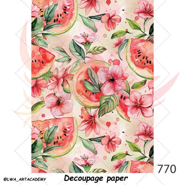 770 کاغذ دکوپاژ (Decoupage Paper) - تصویر 1