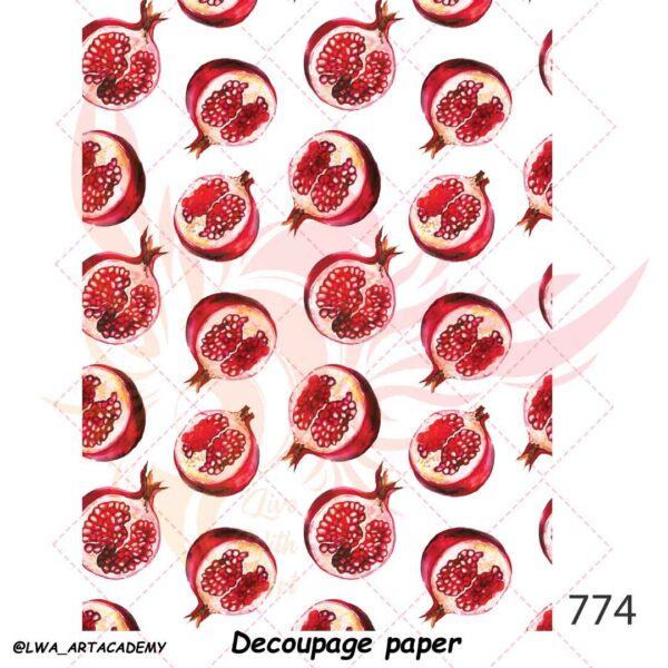 774 کاغذ دکوپاژ (Decoupage Paper) - تصویر 1