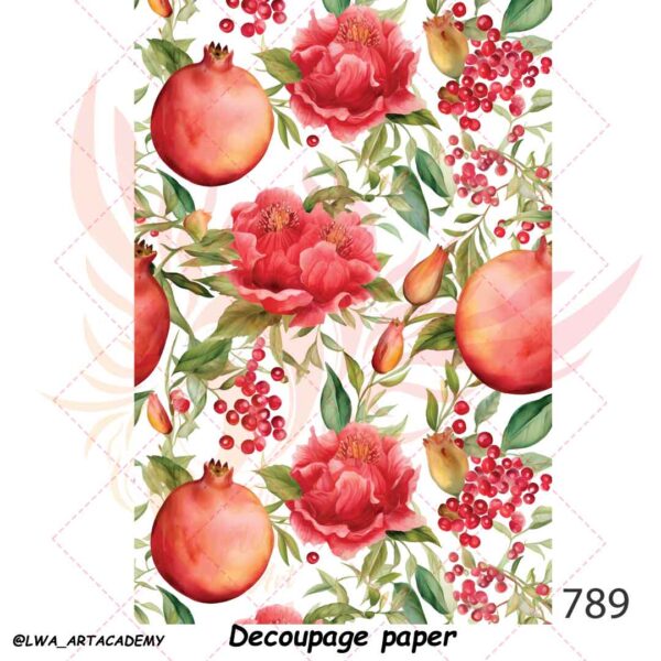 789 کاغذ دکوپاژ (Decoupage Paper) - تصویر 1