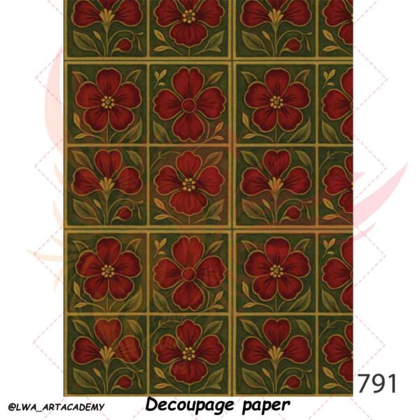 791 کاغذ دکوپاژ (Decoupage Paper) - تصویر 1