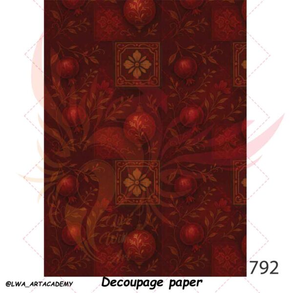 792 کاغذ دکوپاژ (Decoupage Paper) - تصویر 1