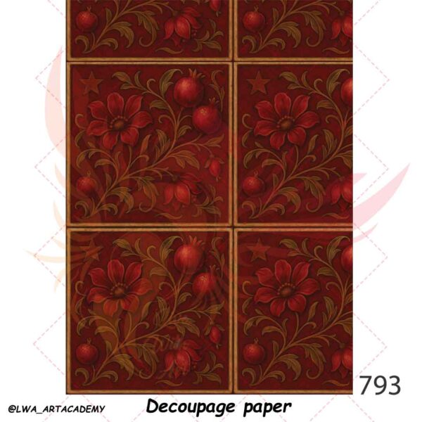 793 کاغذ دکوپاژ (Decoupage Paper) - تصویر 1