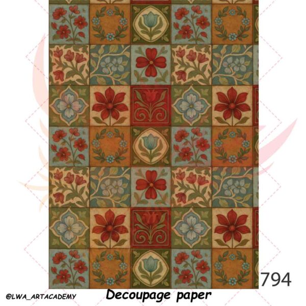 794 کاغذ دکوپاژ (Decoupage Paper) - تصویر 1