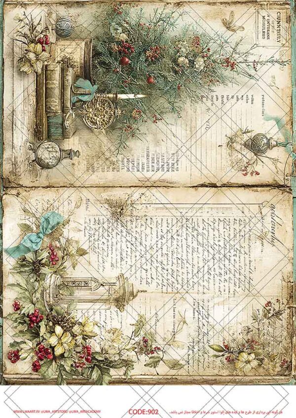 902 کاغذ دکوپاژ (Decoupage Paper) - تصویر 1