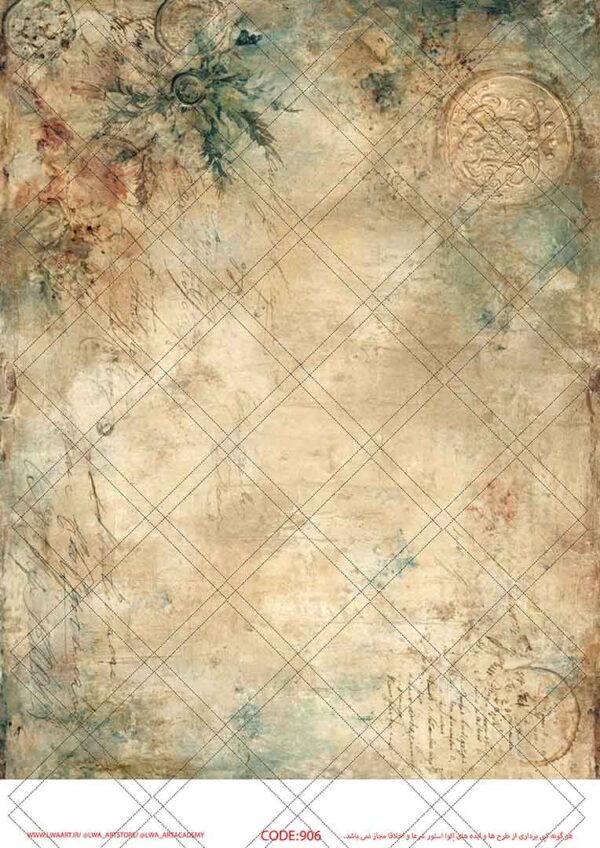 906 کاغذ دکوپاژ (Decoupage Paper) - تصویر 1
