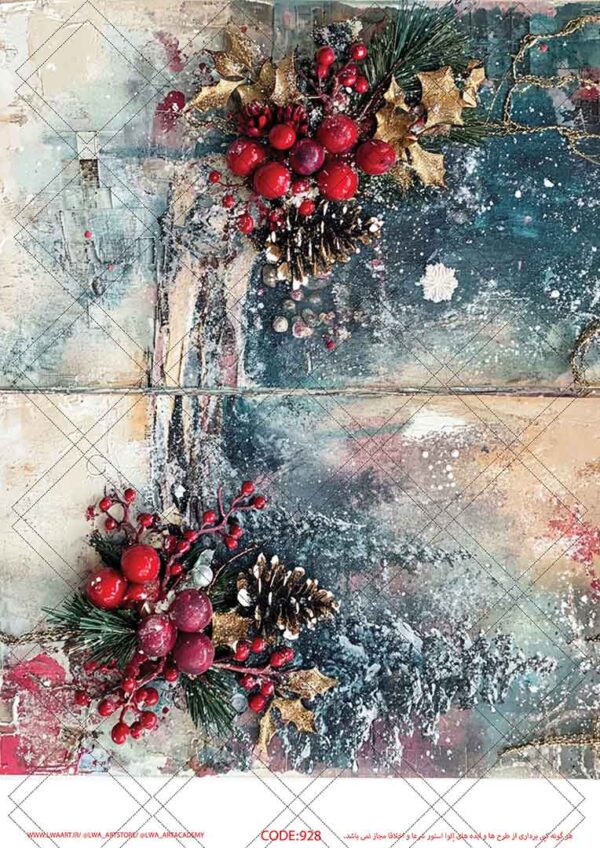 928 کاغذ دکوپاژ (Decoupage Paper) - تصویر 1