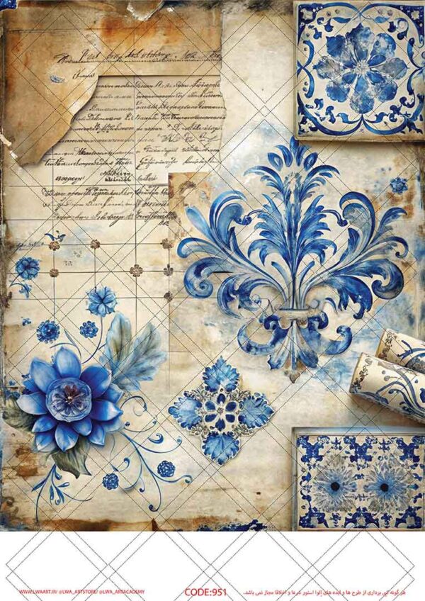 951 کاغذ دکوپاژ (Decoupage Paper) - تصویر 1