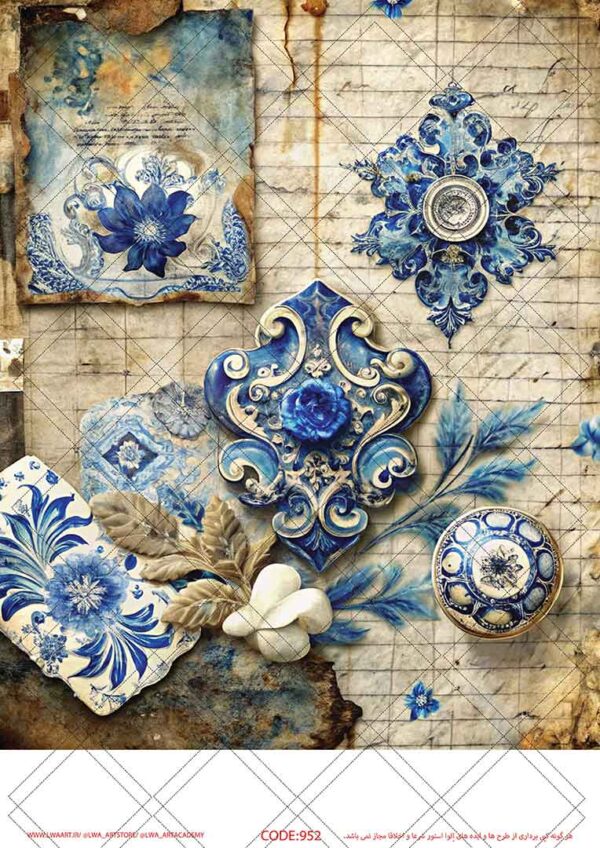 کاغذ دکوپاژ (Decoupage Paper) - تصویر 1