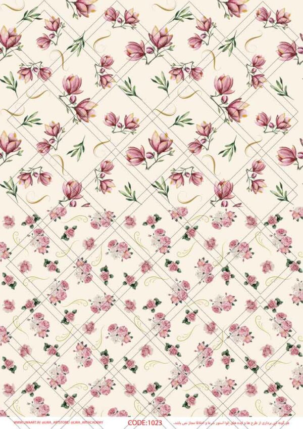 1023 کاغذ دکوپاژ (Decoupage Paper) - تصویر 1